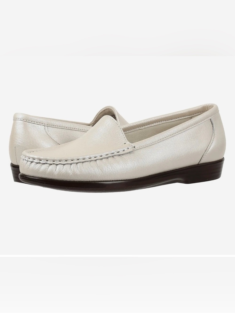SAS Simplify Pearl Bone Women’s Size 8.5N Flats